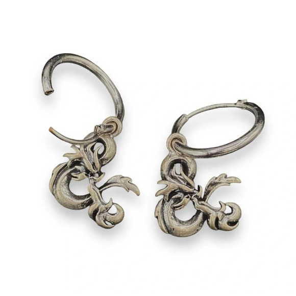 Wizards Signed Dungeons and Dragons Huggie Mini Hoop Earrings - Picture 3 of 7